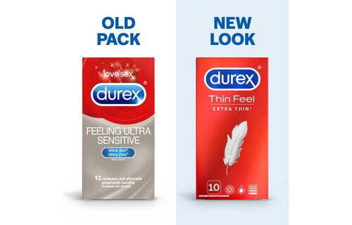 Durex Condooms Thin Feel Extra Thin 10st x6