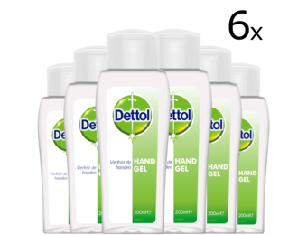 Dettol Handgel - Op basis van alcohol - Handgel - 200ml x6