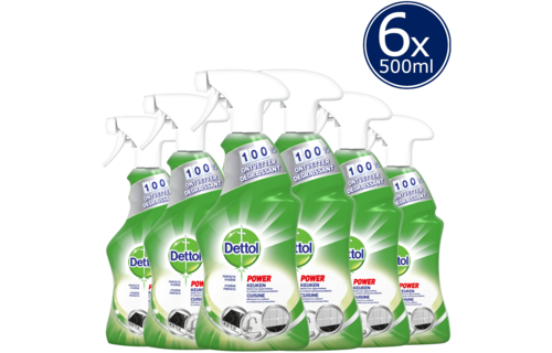 Dettol Allesreiniger Spray Power & Fresh - Keuken - 500ml x6