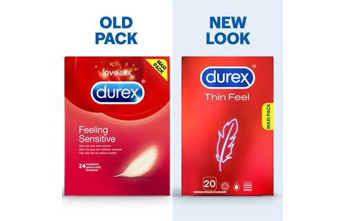 Durex  Condooms Thin Feel 20st x4