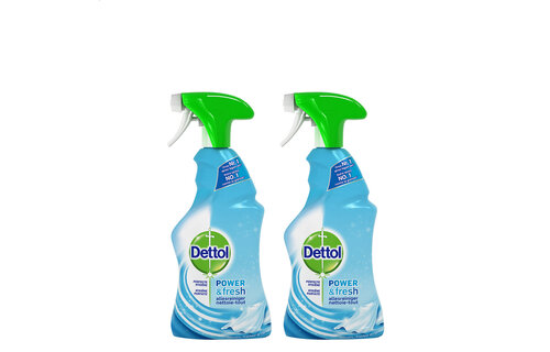 Dettol Allesreiniger Spray Power & Fresh - Katoenfris - 500ml x2