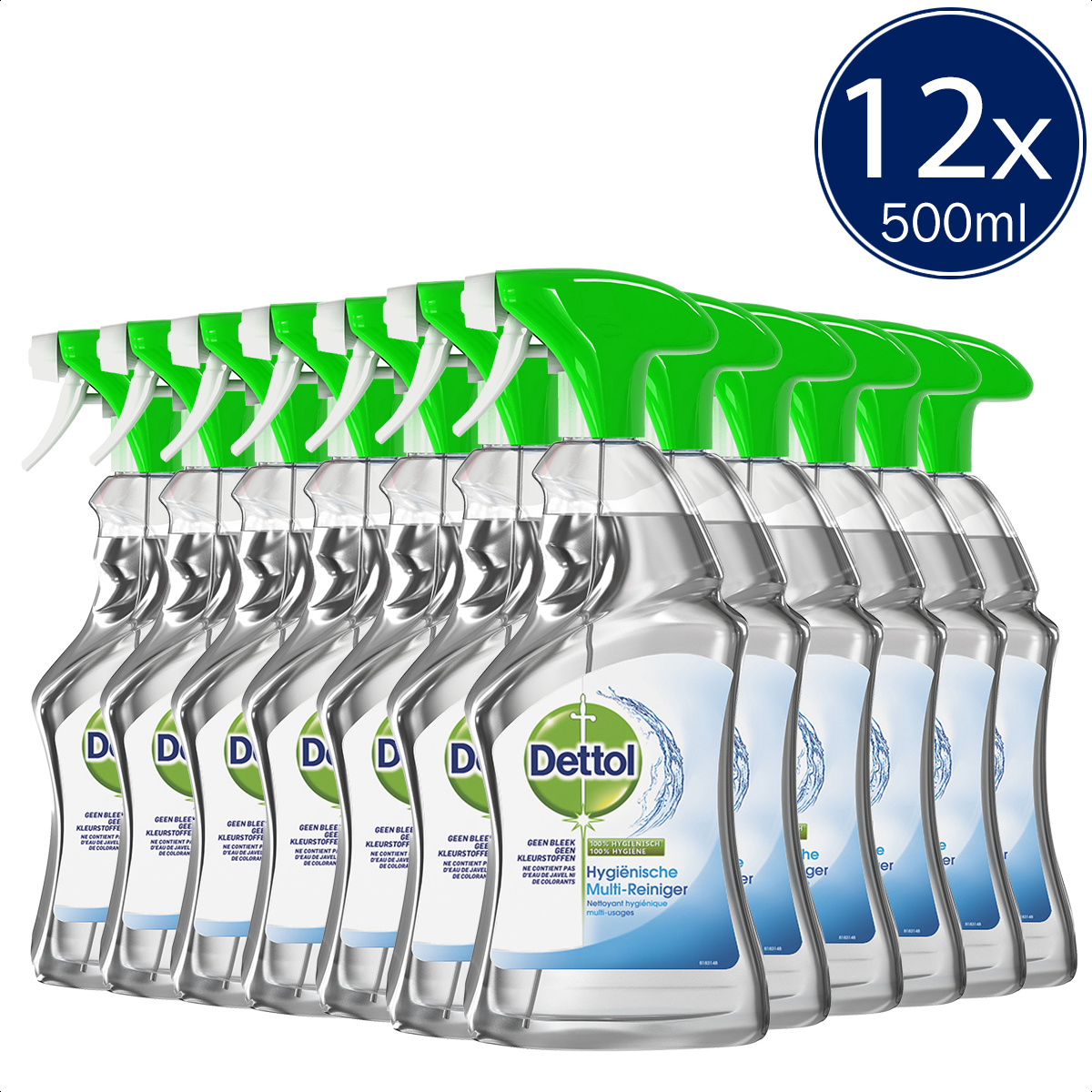 Dettol Allesreiniger Spray Power & Fresh - Multireiniger - 500ml x12