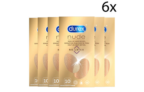 Durex Condooms Nude No Latex 10st x6