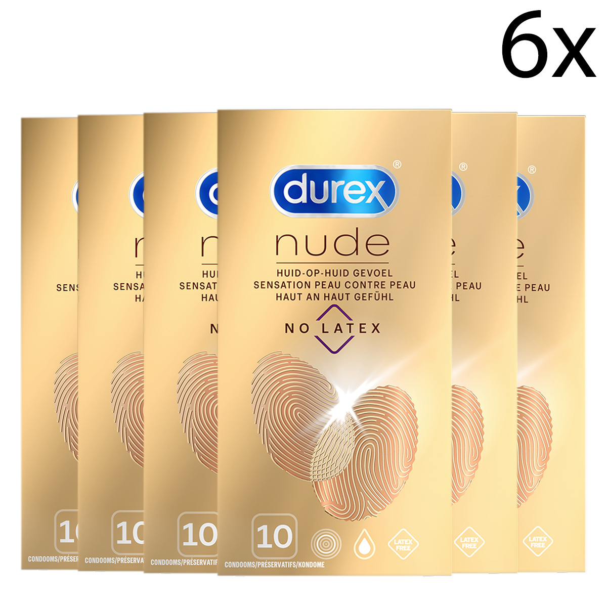 Durex Condooms Nude No Latex 10st x6