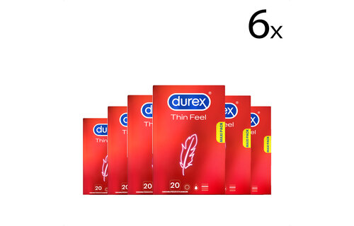 Durex  Condooms Thin Feel 20st x6