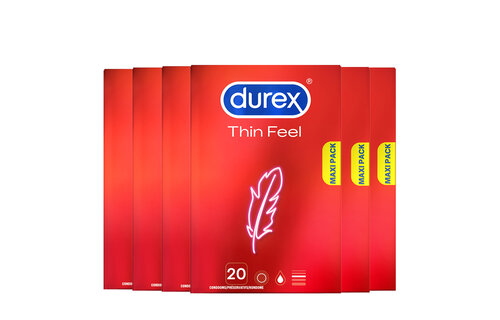 Durex  Condooms Thin Feel 20st x6