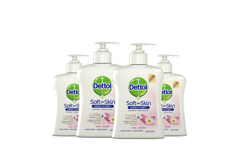 Handzeep - Extra Care Gevoelige en Normale Huid Lotus  Kamille 250ml x4