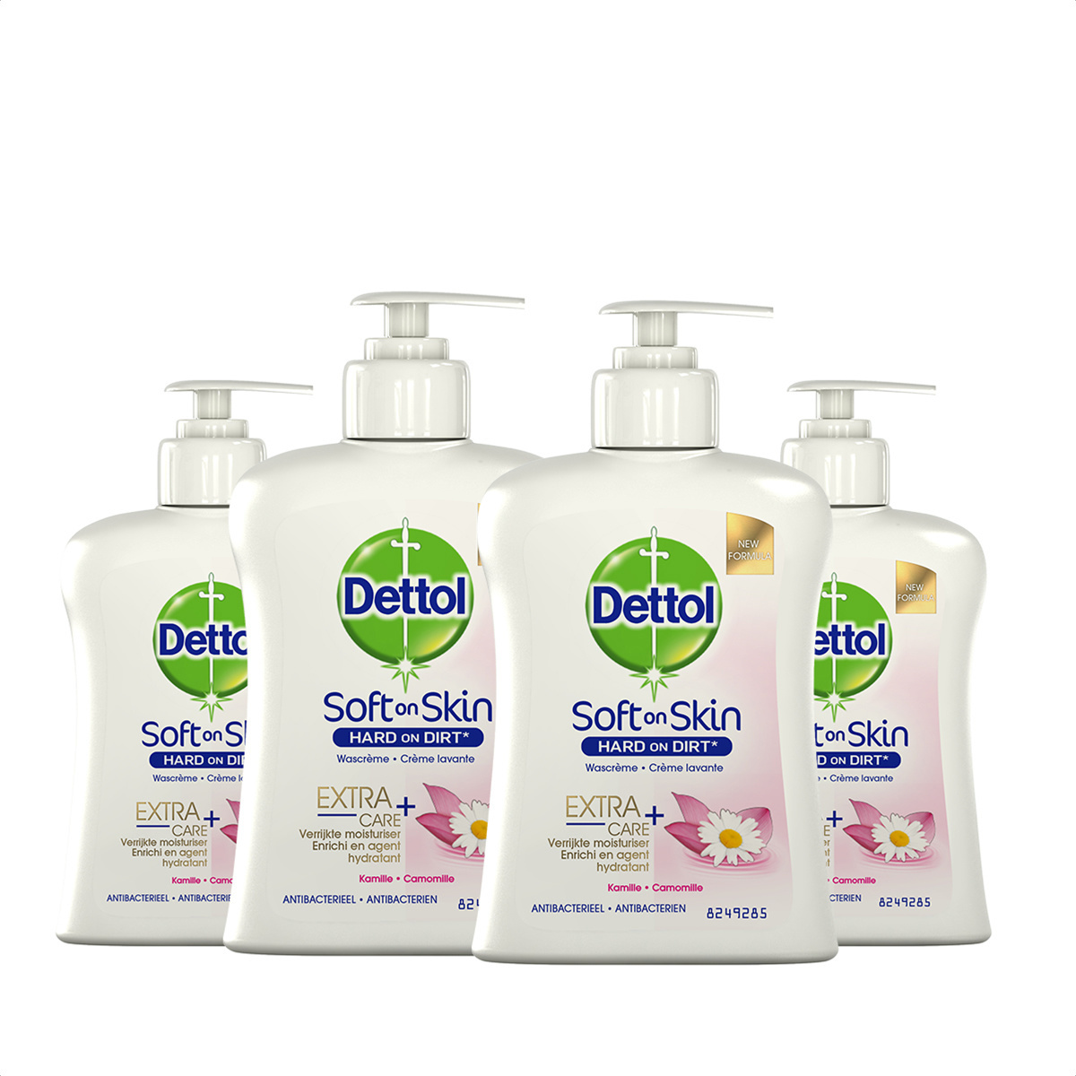 Handzeep - Extra Care Gevoelige en Normale Huid Lotus  Kamille 250ml x4