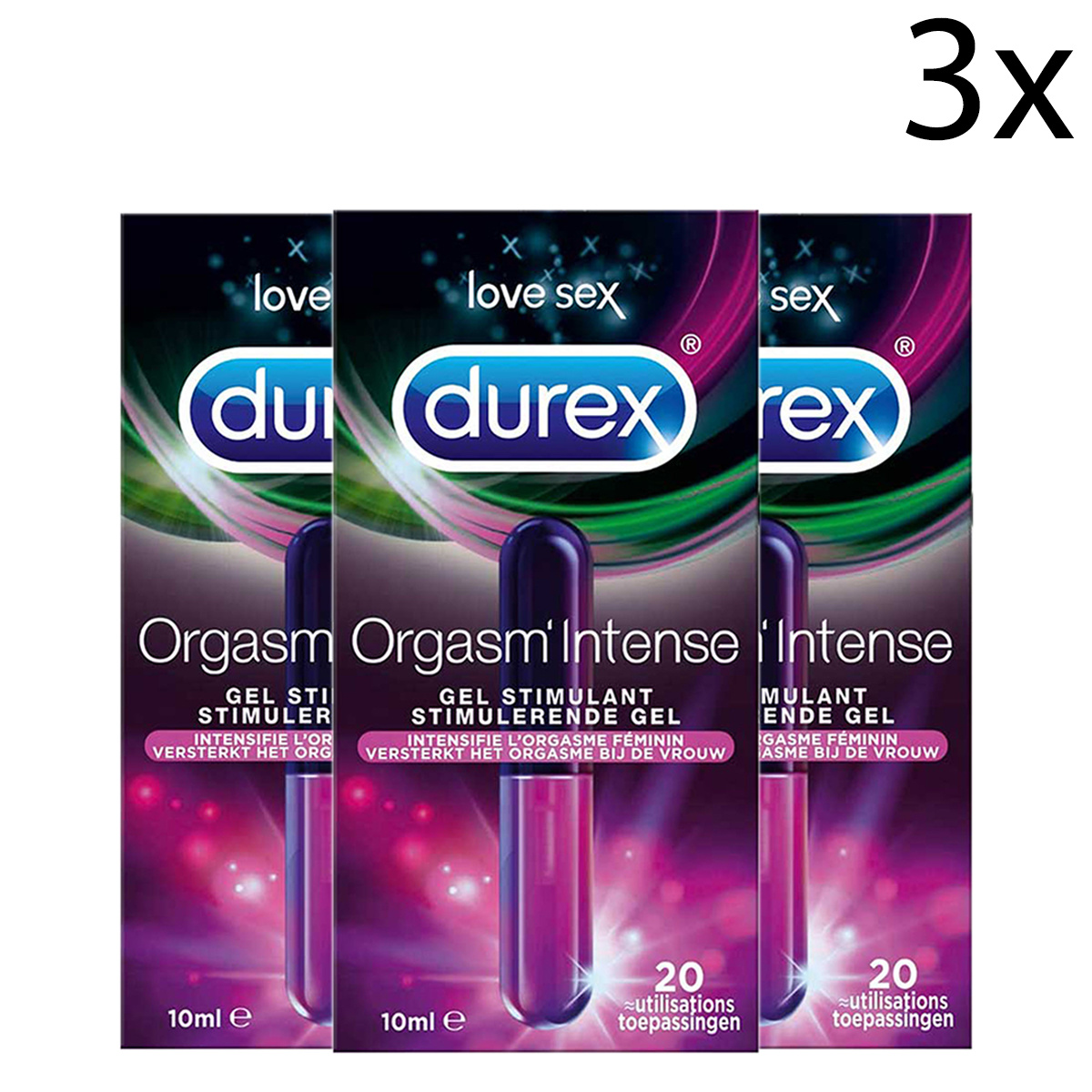 Durex Stimulerende Gel - Intense Orgasm 10ml x3