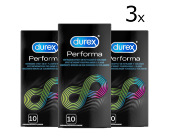 Durex Condooms Performa 10st - 3 Stuks - Voordeelverpakking