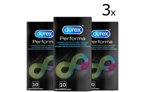 Durex Condooms Performa 10st - 3 Stuks - Voordeelverpakking