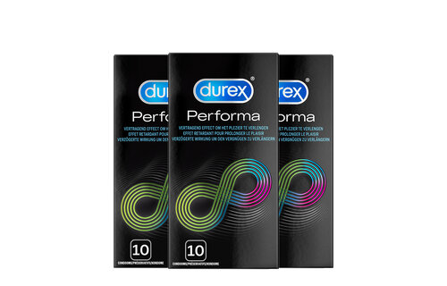 Durex Condooms Performa 10st - 3 Stuks - Voordeelverpakking