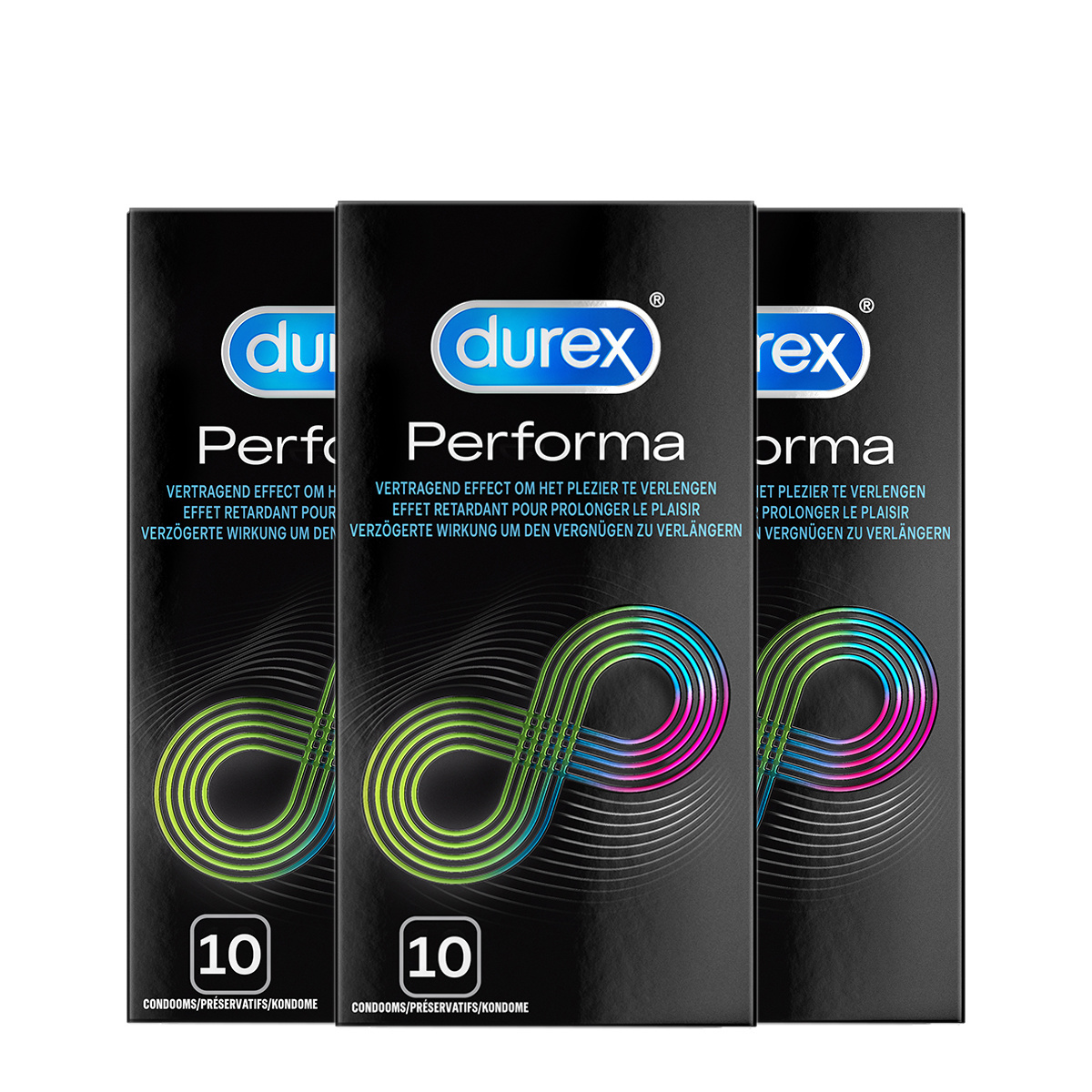 Durex Condooms Performa 10st - 3 Stuks - Voordeelverpakking