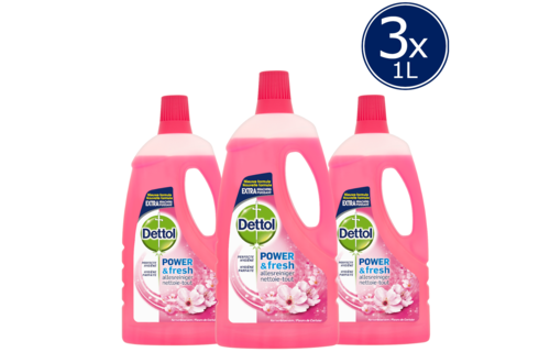 Dettol Allesreiniger Power & Fresh - Kersenbloesem - 1L x3