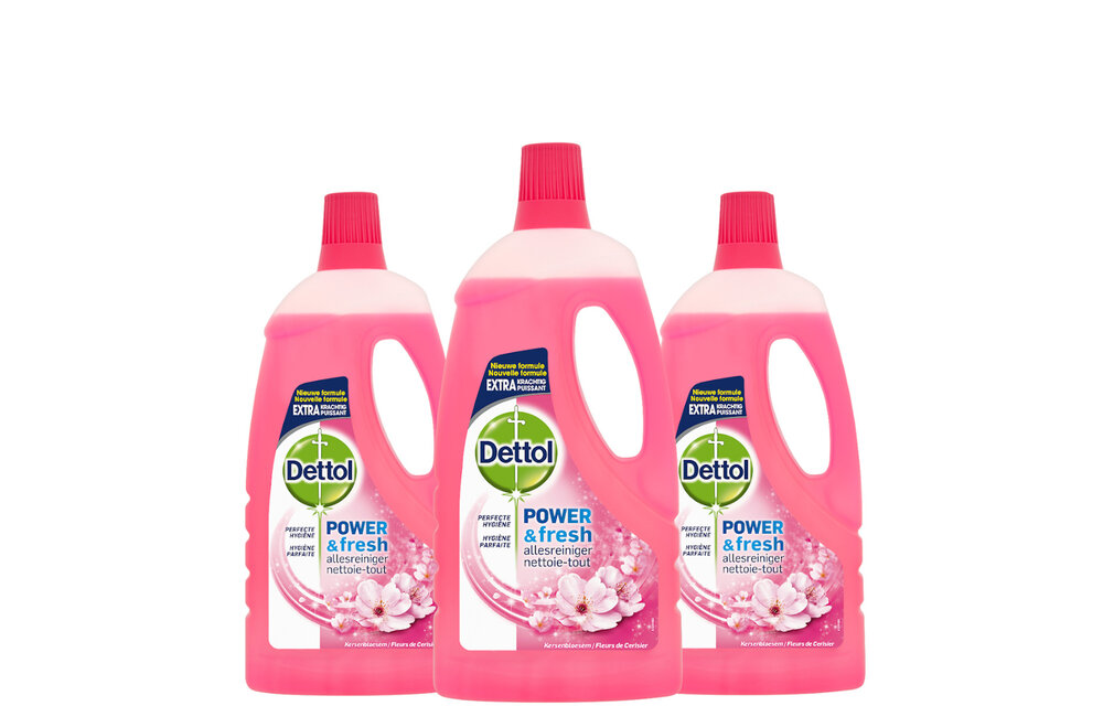 Dettol Allesreiniger Kersenbloesem 1L - 3 Stuks - Voordeelverpakking