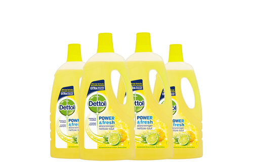 Dettol Allesreiniger Citrus 1L - 4 Stuks - Voordeelverpakking