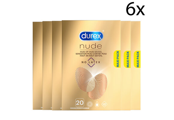 Durex Condooms Nude No Latex 20st x6