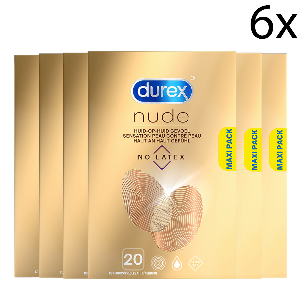 Durex Condooms Nude No Latex 20st x6