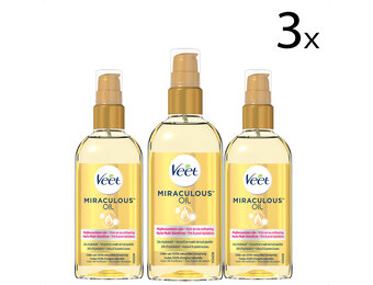 Veet Voedende Olie - Miraculous Arganolie - 100ml x3