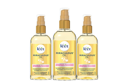 Veet Voedende Olie - Miraculous Arganolie - 100ml x3