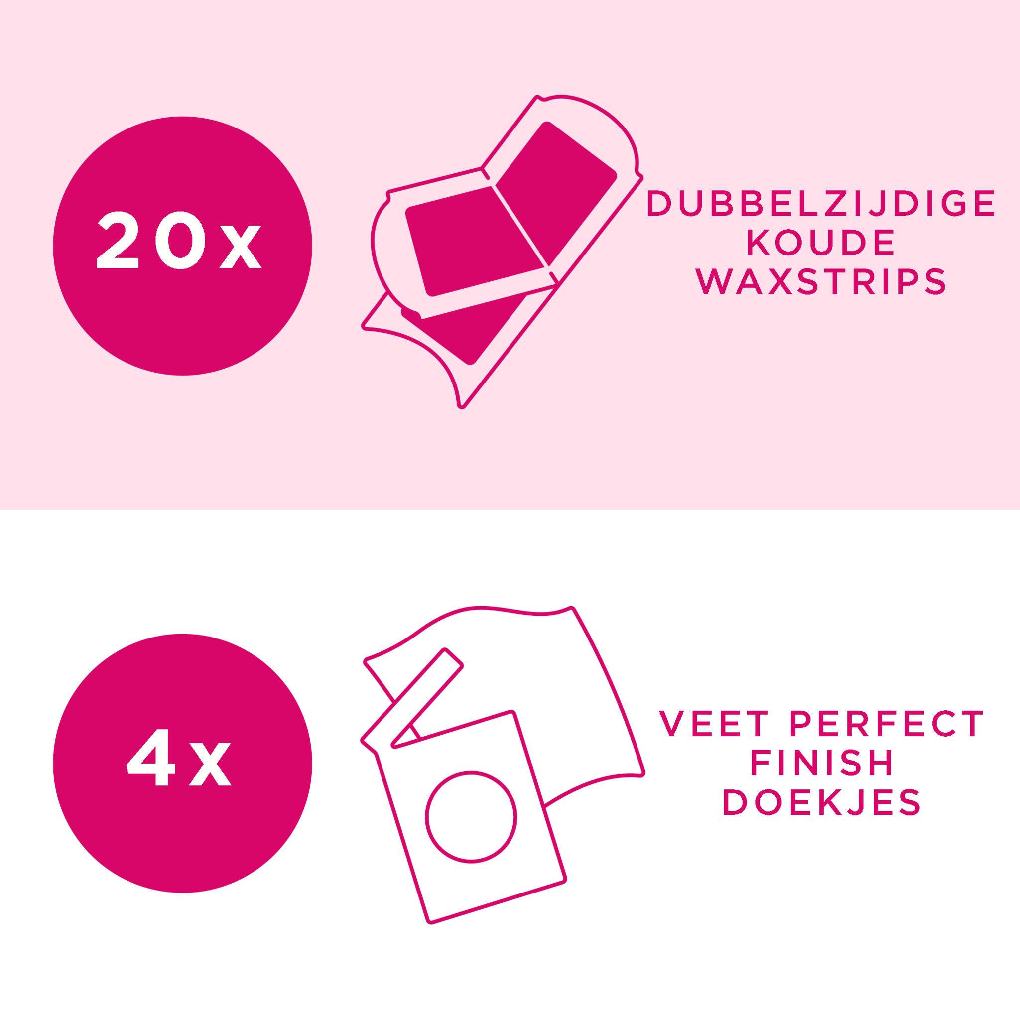 Veet Ontharingsstrips - Benen & Lichaam - Hypoallergene Minima - 40 stuks x3