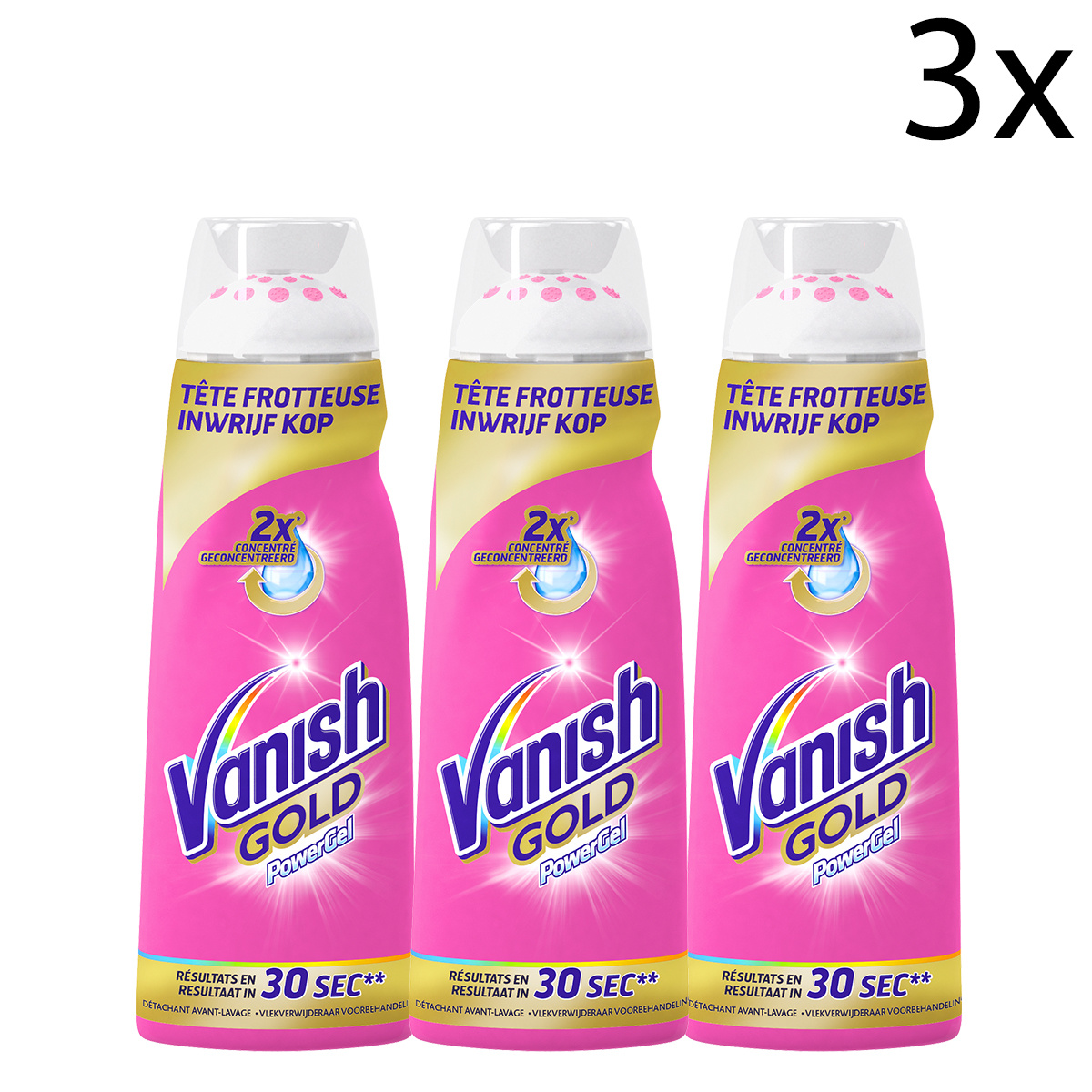 Vanish Oxi Action Powergel Vlekverwijderaar - 200ml x3