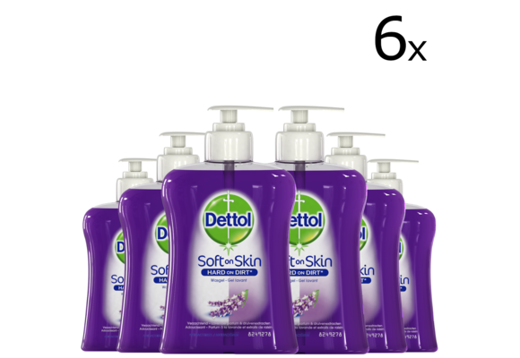 Dettol Handzeep - Verzachtend - Lavendel - 250ml x6