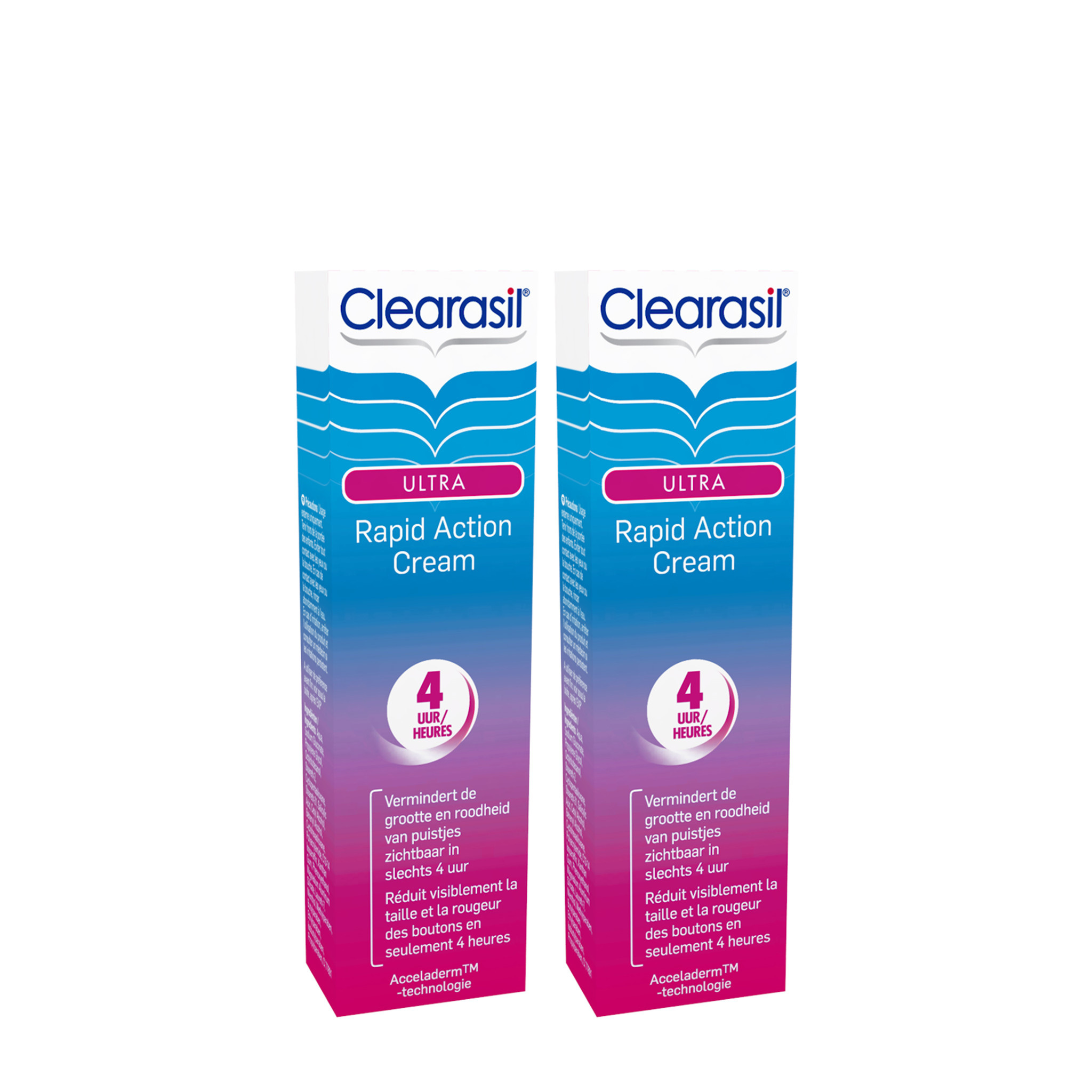 Clearasil Behandelingscreme Ultra Rapid Action Cream 15ml x2