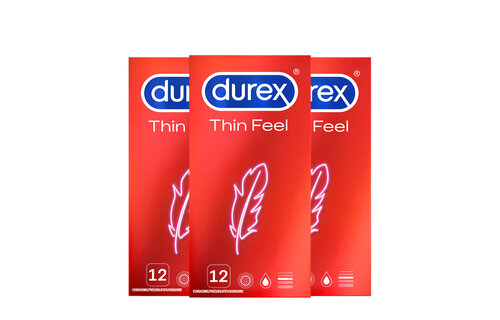 Durex Condooms Feel Thin 12st x3