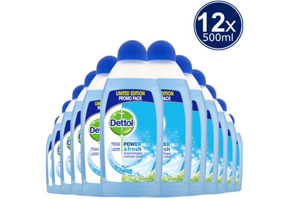 Dettol Allesreiniger Power Fresh - Katoenfris - 500ml x12