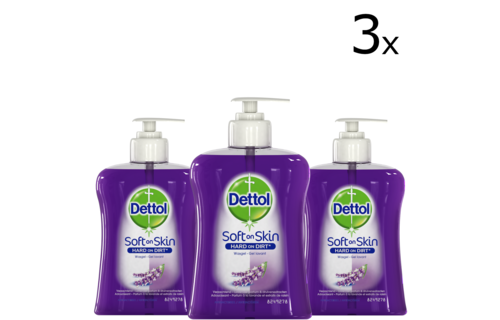 Dettol Handzeep - Verzachtend - Lavendel - 250ml x3