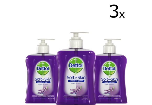 Dettol Handzeep - Verzachtend - Lavendel - 250ml x3