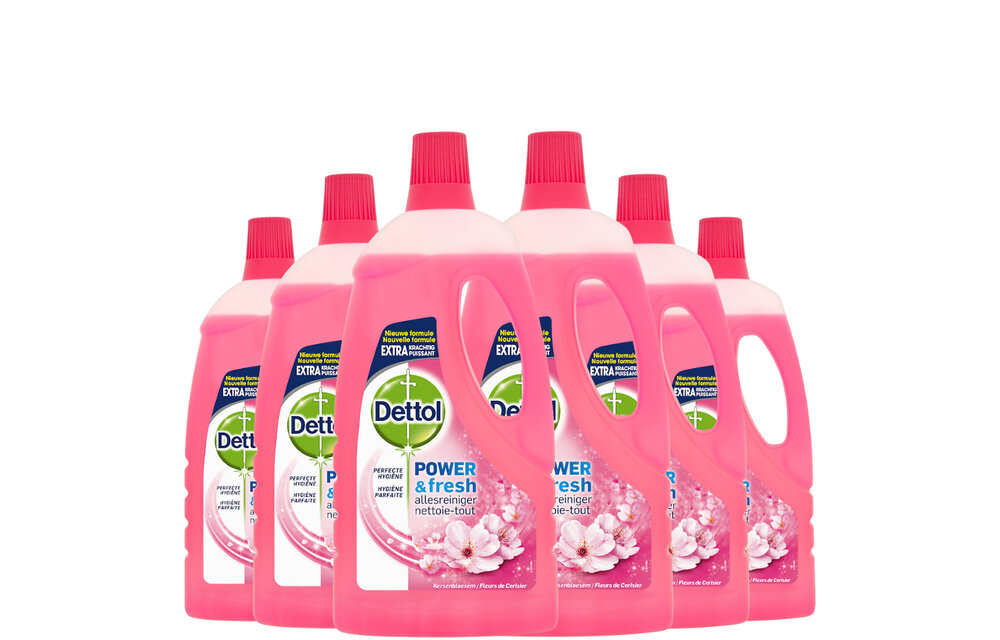 Dettol Allesreiniger Kersenbloesem 1L - 6 Stuks - Voordeelverpakking