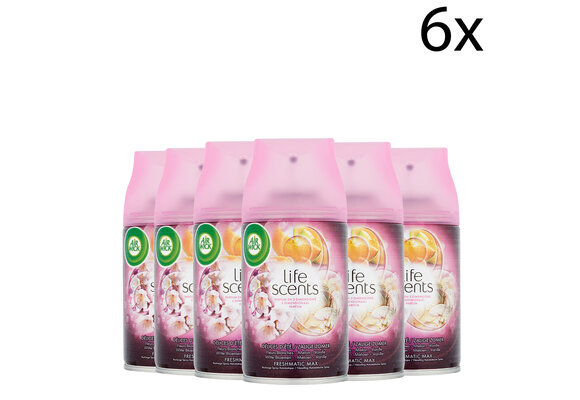 Air Wick Freshmatic Automatische Spray Luchtverfrisser - Life Scents Zalige Zomer - Navulling 250ml x6