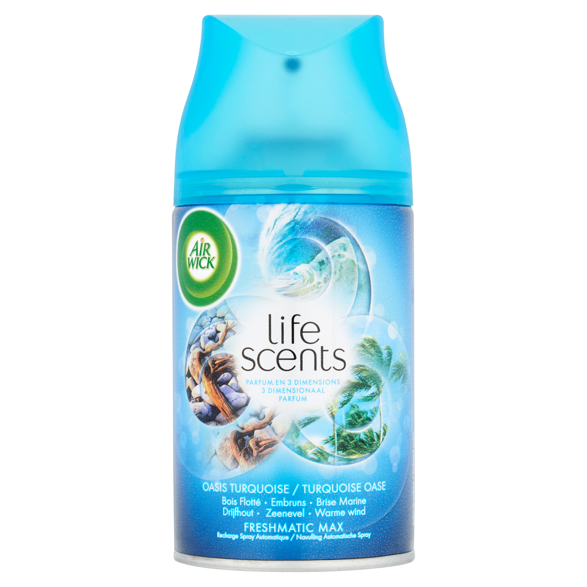 Air Wick Freshmatic Automatische Spray Luchtverfrisser - Life Scents Turquoise Oase - Navulling 250ml