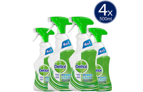 Dettol Allesreiniger Spray Power & Fresh - OriginalÂ - 500ml x4