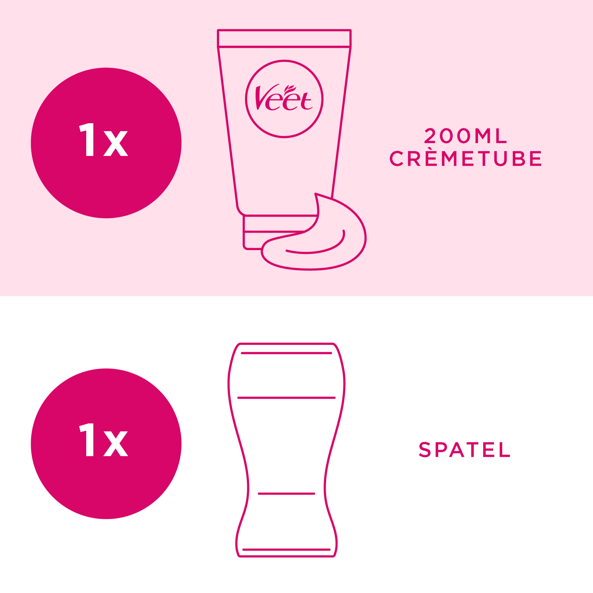Veet Ontharingscreme - Gevoelige Huid - Minima - 200ml x4