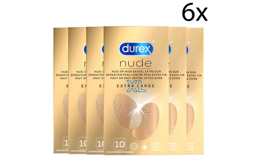 Durex Condooms Nude XL 10st x6
