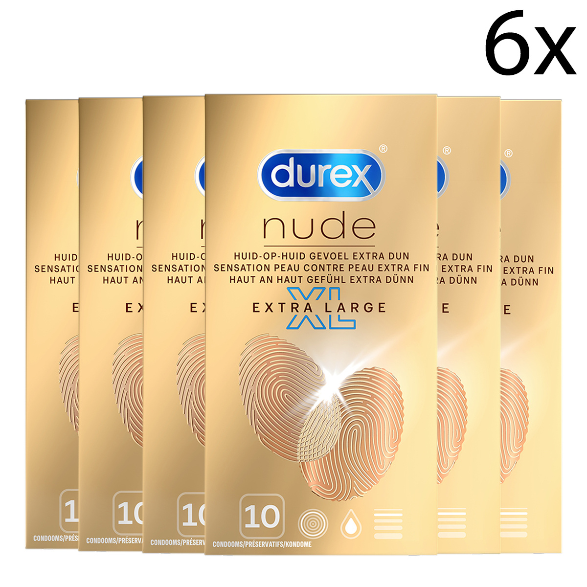 Durex Condooms Nude XL 10st x6