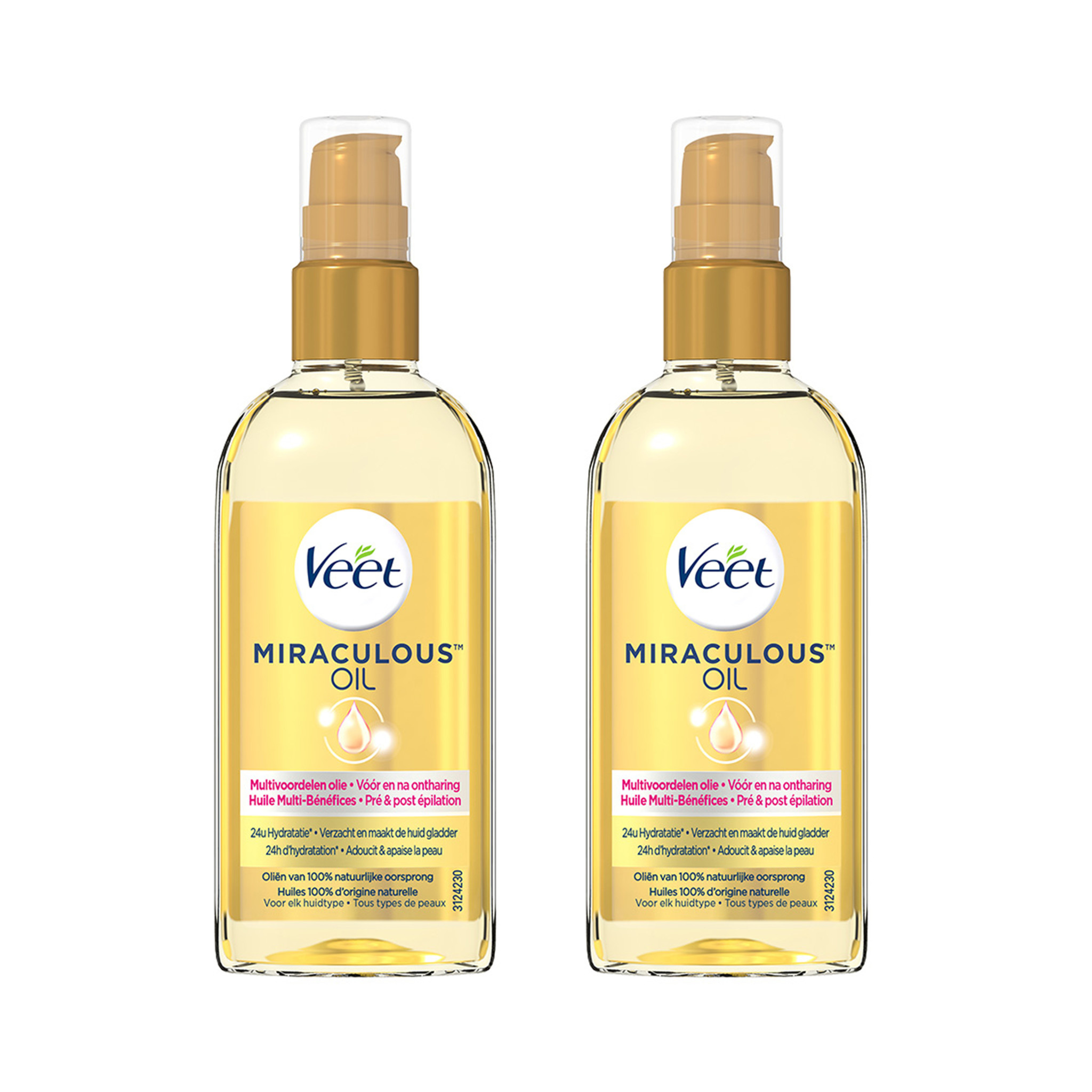 Veet Voedende Olie - Miraculous Arganolie - 100ml x2