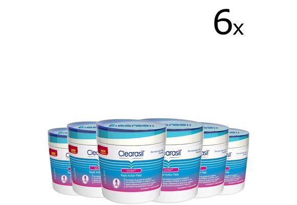 Clearasil Reinigingsdoekjes Ultra Pads 65 stuks x6