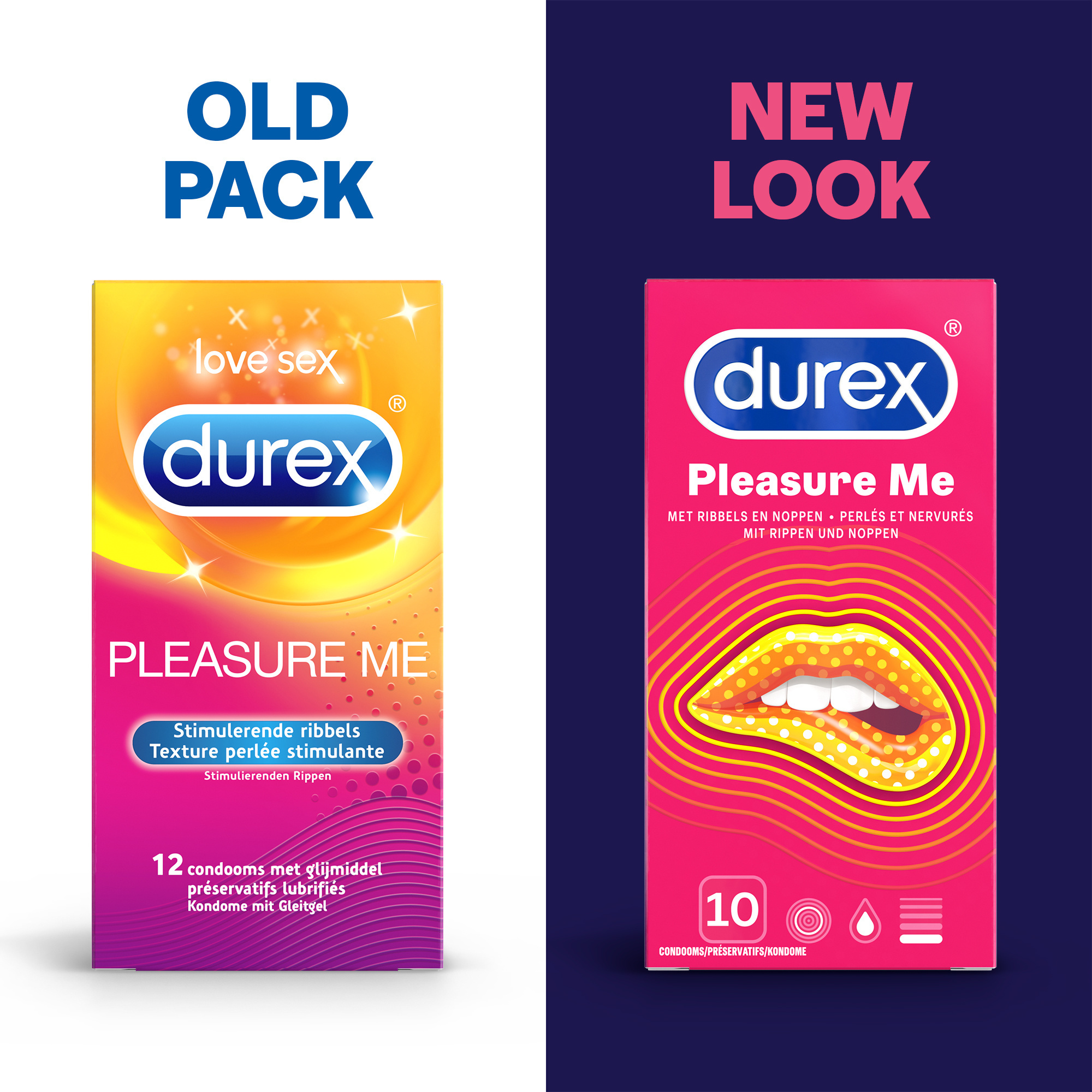 Durex Condooms Pleasure Me 10st - 3 Stuks - Voordeelverpakking