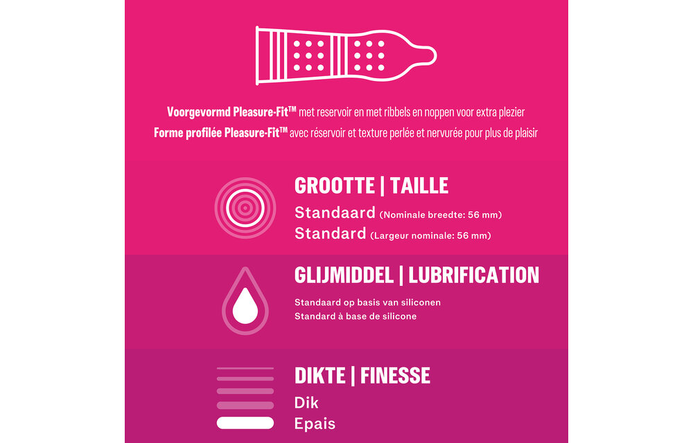 Durex Condooms Pleasure Me 10st - 3 Stuks - Voordeelverpakking