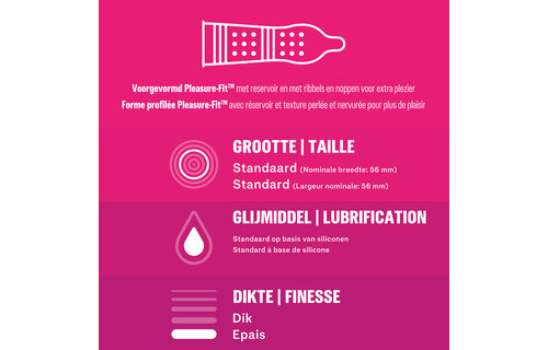 Durex Condooms Pleasure Me 10st - 3 Stuks - Voordeelverpakking