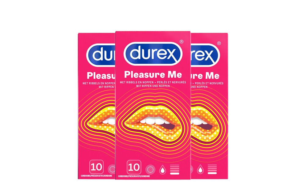 Durex Condooms Pleasure Me 10st - 3 Stuks - Voordeelverpakking