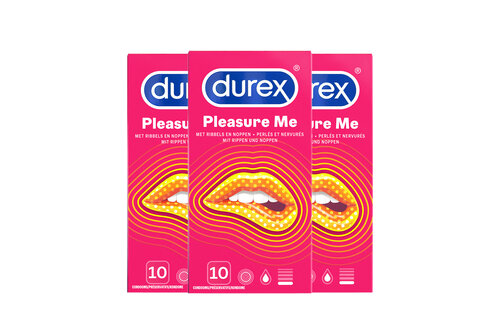 Durex Condooms Pleasure Me 10st - 3 Stuks - Voordeelverpakking
