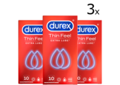 Durex Condooms Thin Feel Extra Lube 10st x3