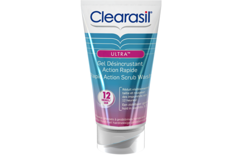 Clearasil Reinigingsgel Ultra Rapid Action Scrub Wash 150ml x2