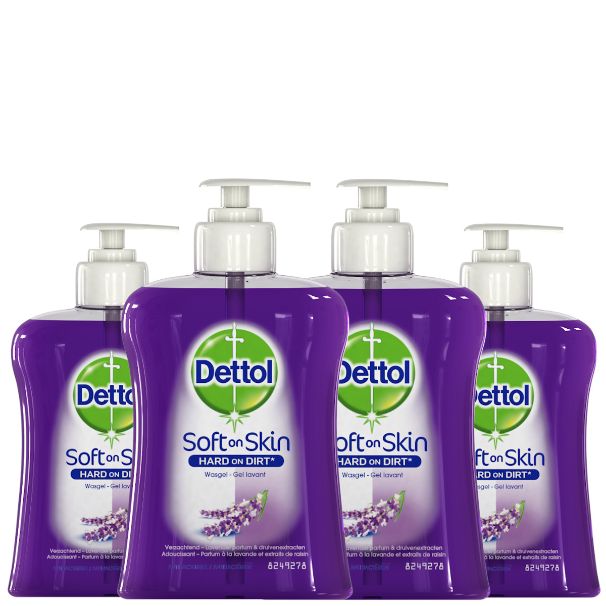 Dettol Handzeep - Verzachtend - Lavendel - 250ml x4