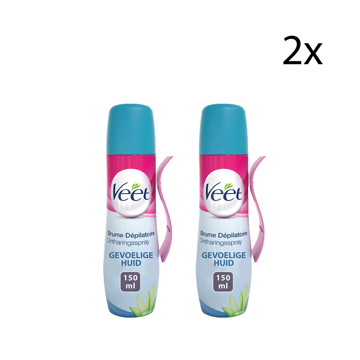 Veet Ontharingsspray - Gevoelige huid - 150ml x2
